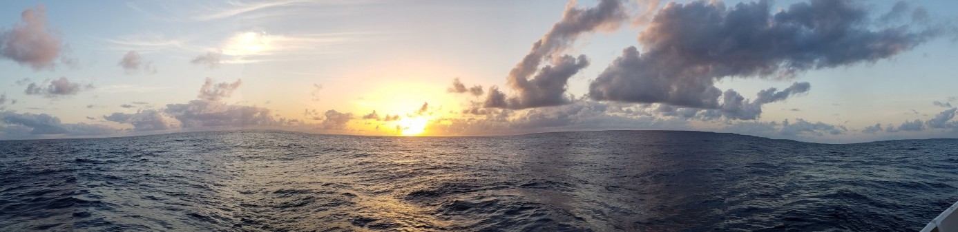 Ocean view from research ship